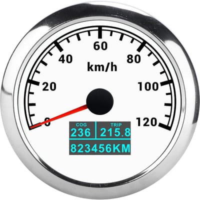 GPS Pointer Snelheidsmeter 3 in 1 Hoge Precisie Multifunctioneel 9‑32V DC black