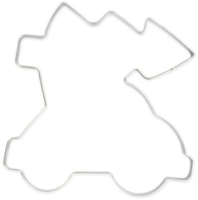 Kerstuitsteker in de vorm van een liggende kerstboom op een auto Zenker Uitstekers