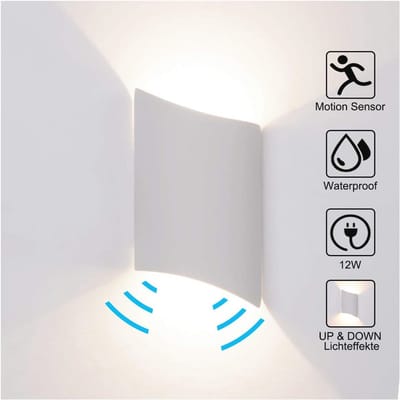 Buitenlamp met Bewegingsmelder en LED Technologie voor Tuin en Veranda – Waterdicht en Energiezuinig