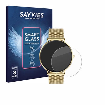 3 Stuks Savvies Screenprotector - geschikt voor Mivora Eleganza PRO 1.32" - beschermfolie glas transparant