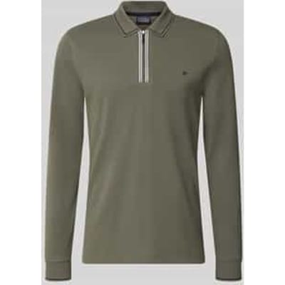 slim fit poloshirt met rits