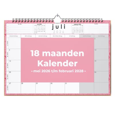 Huurdies® maandkalender - 26/27 kalender - A4+