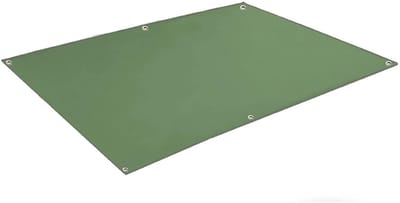 Tarpaulin - Waterdicht kampeerzeil 2x1,5m - Met ringen - Zwaar grondzeil voor tenten, buitenhoezen en hangmatten