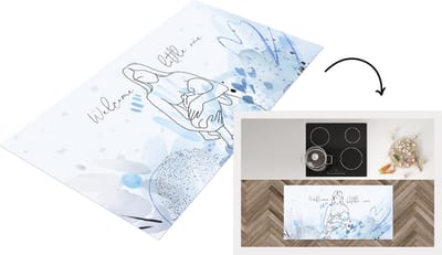Keukenloper - Loper keuken - Mama - Welcome little one - Spreuken - Baby - Quotes - 120x60 cm - Keukenloper vinyl