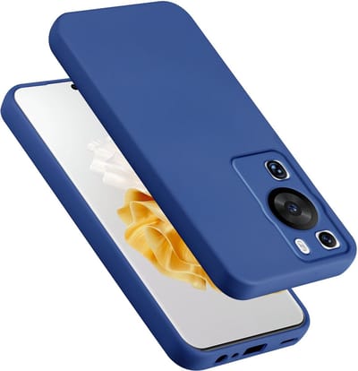 Cadorabo Hoesje geschikt voor Huawei P60 Pro in LIQUID BLAUW - Beschermhoes gemaakt van flexibel TPU silicone Case Cover