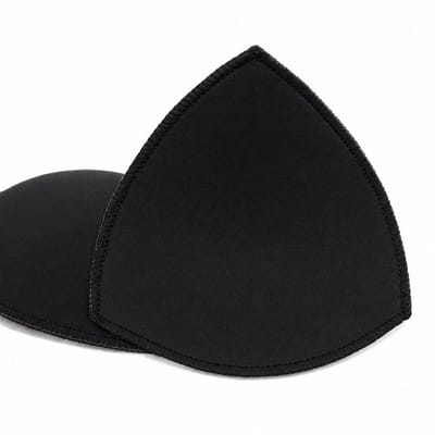 4 paar bh-pads, borstpads, uitneembare sportbh-pads, slippads, borstpads - Zwart
