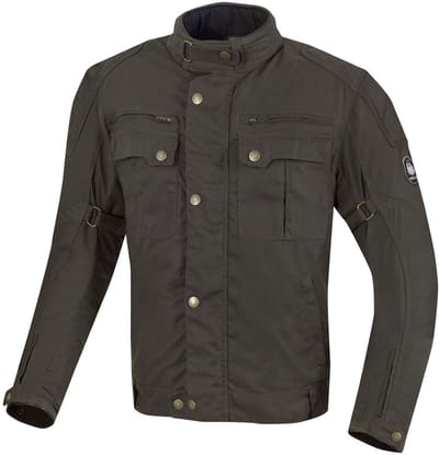 Merlin Perton Bruin Wax Motorjas - Jas