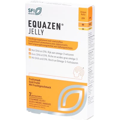 Equazen Equazen Jelly omega 3- & 6-vetzuren 30 Stuks