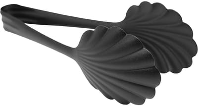 Serveertang - Vintage - Zwart - Roestvrijstaal - Lengte 21 cm