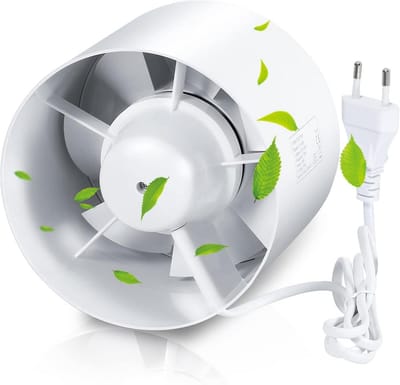 Krachtige 150 mm Inline Buisventilator 320 m³/uur voor Rookafzuiging en Ventilatie