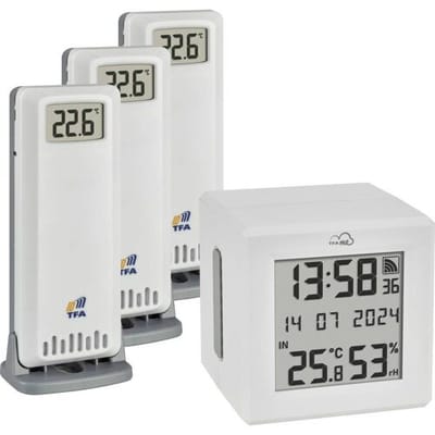 TFA Dostmann TFA.me Starter Set 35.8113.02 Draadloze thermo- en hygrometer Wit