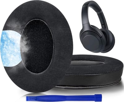 Comfortabele vervangende oorkussens voor over-ear hoofdtelefoons, geluidsisolatie, extra dikte en zachte kussens - zwart