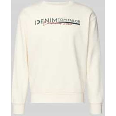 Regular fit sweatshirt van katoenmix