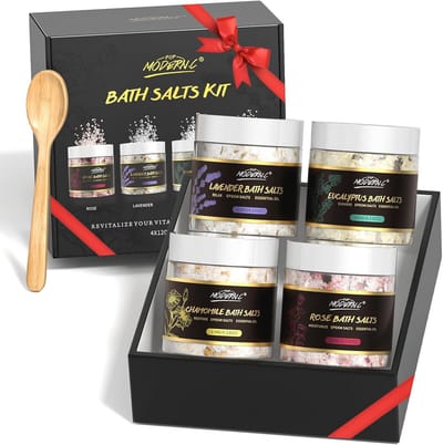Cadeauset met Epsom Badzout en Essentiële Oliën – Luxe Wellness Verpakking voor Ontspanning