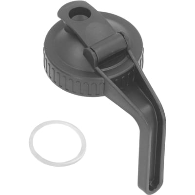 Gietdeksel Zwart Klapdeksel Afdichtend Plastic Deksel met Brede Mond en Handvat voor Mason Jar 70 mm black