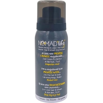 Badproducten Nomad'life 2 in 1 reinigingsschuim voor haar en lichaam