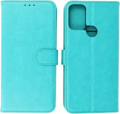 Motorola Moto G50 5G Hoesje - Book Case Telefoonhoesje - Kaarthouder Portemonnee Hoesje - Wallet Case - Groen