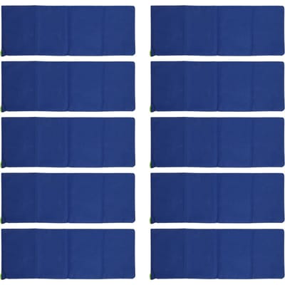 10 pcs Sacs de sable anti-inondation Polyester 600D Sac de prévention des inondations Réutilisable Sac barrière anti-inondation pour porte de maison bleu foncé