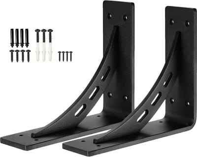 Planksteunen Set - Bevestigingssteunen - Stevige Plank Montage - Hoge Draagkracht - 18x15x6cm
