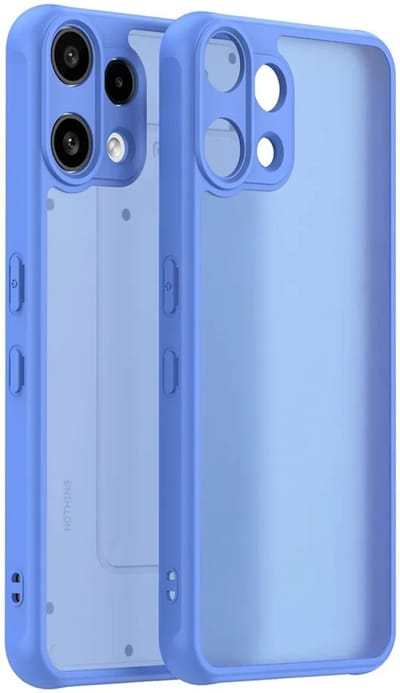 Hoesje geschikt voor Nothing Phone (3a) Lite - Phonesta AirFrost Semi-Transparante Back Cover - Mat Sapphire Blue