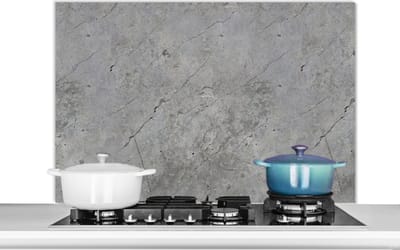 Spatscherm keuken 100x65 cm - Kookplaat achterwand Patronen - Beton print - Oud - Muurbeschermer - Spatwand fornuis - Hoogwaardig aluminium