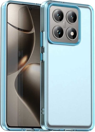 Coverup Hoesje - Geschikt voor Xiaomi 14T Pro Hoesje - Coverup Transparant ShockProof TPU Back Cover - Blauw