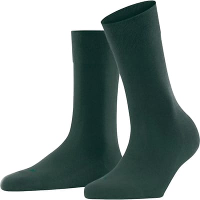 FALKE Sensitive London met comfort tailleband katoen sokken dames groen - maat 35-38