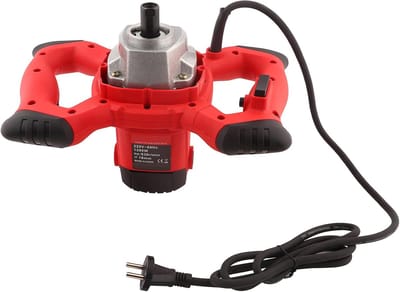 Elektrische Mixer - Mortel Roerder - Materiaal Mengen - 6 Snelheden Instelbaar - 1500 W - Rood