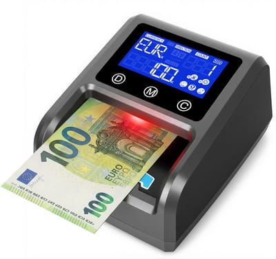 Valsgelddetector en Bankbiljettenteller – 3,2 inch Digitaal Display – EUR/USD/GBP – Optelfunctie – 4 Invoerrichtingen