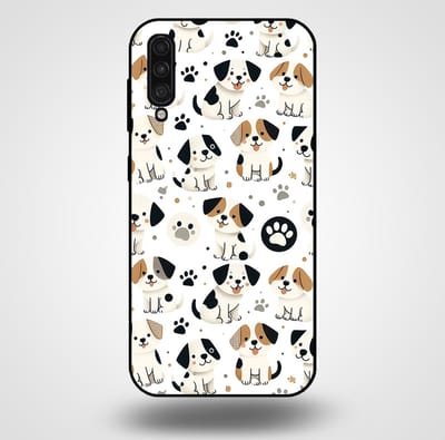 Smartphonica Telefoonhoesje voor Samsung Galaxy A50s met honden opdruk - TPU backcover case honden design geschikt voor Samsung Galaxy A50s