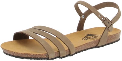 plakton 575080 Mam Alou Nobuck - Damesschoenen sandalen - Kaki