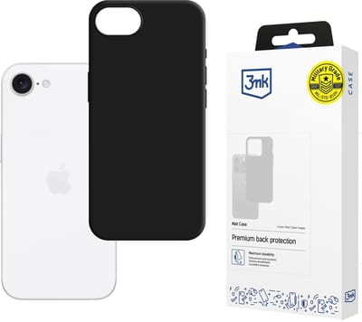 Hoesje voor Apple iPhone 16E - 3mk Matt Case Black
