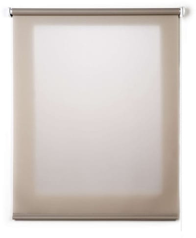 Storesdeco - Rolgordijnen, Doorschijnend rolgordijn stenen kleur, 45x180 cm