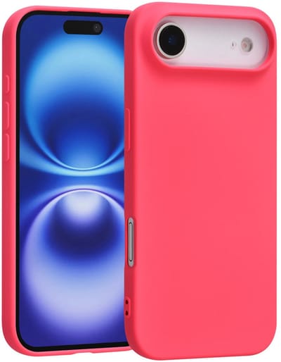 Shockproof Backcover - Liquid Silicone Soft Hoesje - Geschikt voor: iPhone Air - Felroze