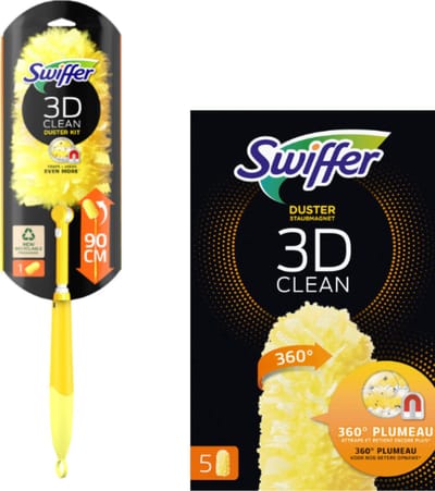 Swiffer XXL 3D Duster starterkit 360° met 5 Swiffer Duster 3D Clean navulling