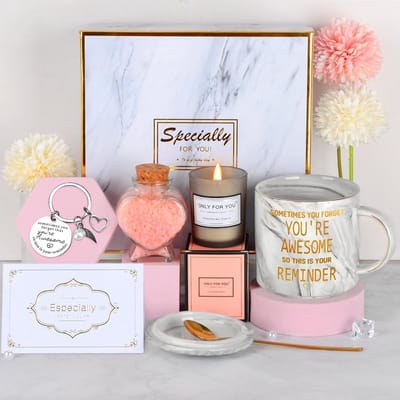 Verjaardagscadeau voor vrouwen en meisjes - Cadeauset met koffiemok en ontspanningselementen
