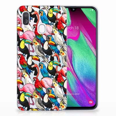Samsung Galaxy A40 TPU Hoesje Birds