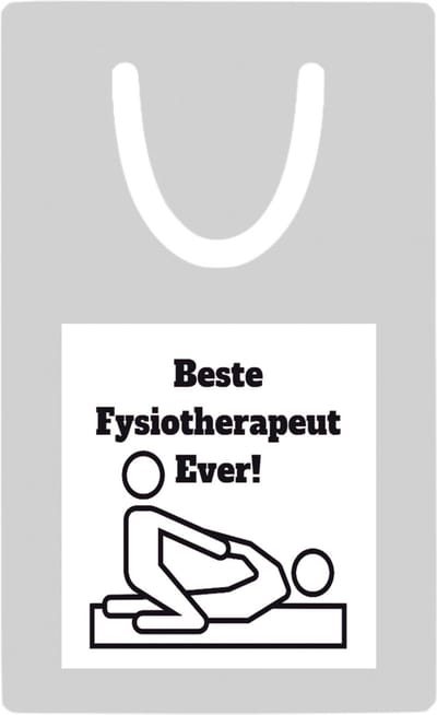 Hacebo® - Beste fysiotherapeut metalen boekenlegger - Beste fysiotherapeut - therapeut - cadeau Bladwijzer boekenleggers - 7.6 cm x 5cm