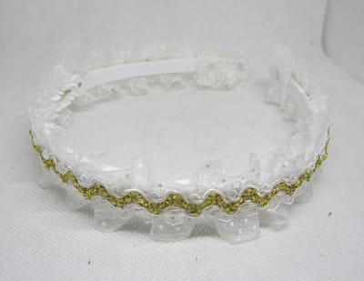 ZoeZo Design- haarband - diadeem - goud - wit