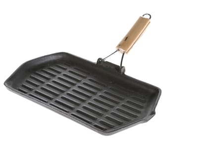 Mustang Gietijzeren koekenpan 21x35 cm - BBQ Gereedschap - Barbecue accessoires