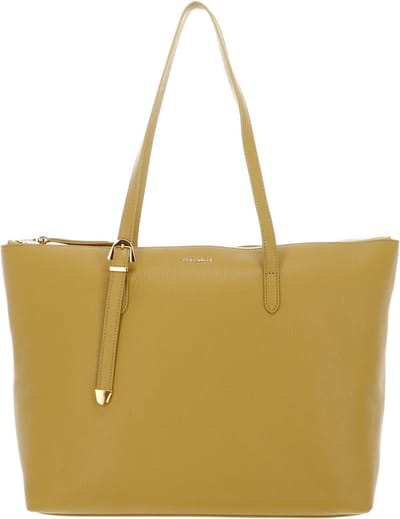 COCCINELLE Leren Schoudertas Coccinelle Gleen Handbag Citronella Mosterdgeel