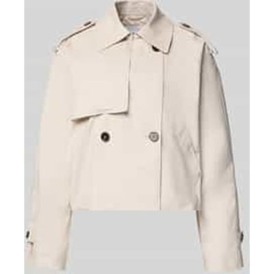 Trenchcoat met platte kraag Model 'Hawena'