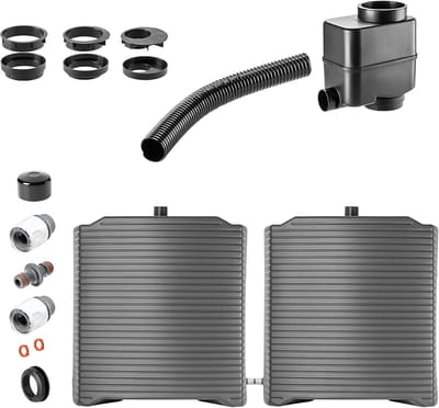 Regenton Set - Water Collector - Tuin Water Opslag - Modulaire Aansluiting - 126 Liter - Antraciet