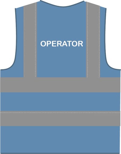 Operator hesje RWS hemelsblauw