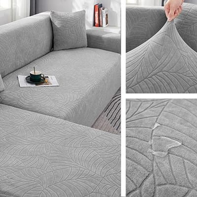 Jacquard Waterdichte Bankhoes Elastische All-Inclusive Bankstoelhoes Voor Woonkamer Meubelbeschermer Voor Huisdieren Kinderen Verwijderbaar Large(190-230cm)1pc