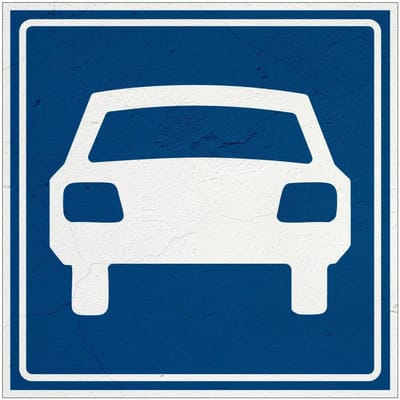 Autoweg bord - G3 | Sign Again materiaal | 30 x 30 cm