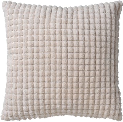 Dutch Decor ROME - kussenhoes 45x45 cm - effen kleur - 3D-structuur - Snow White - wit - met rits - zonder binnenkussen