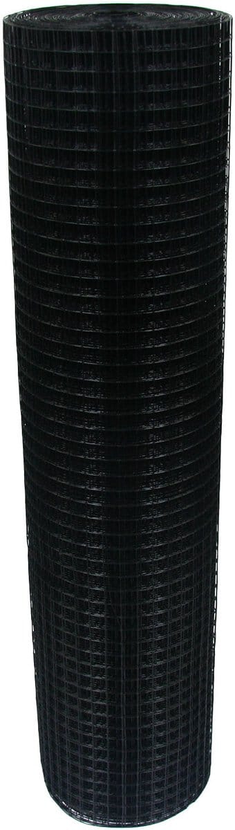 Volieregaas 19 x 19mm 1,2mm 100cm x 25m zwart.