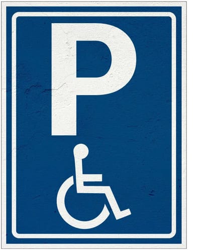Invalidenparkeerplaats bord - E6 | Sign Again materiaal | 20 x 15 cm