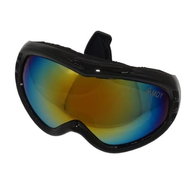 Pro Care Excellent Quality® Amoy Makalu TPU Ultra-Light Shiney Frame - Skibril Dames Heren - SkiBril - Skibrillen - Ski Bril - True Revo Multi Color Lens - Zwart
